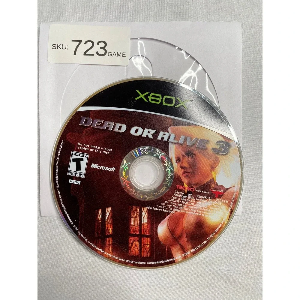 Dead or Alive 3 Microsoft Xbox Original